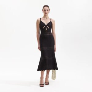 Black Crochet Cut-Out