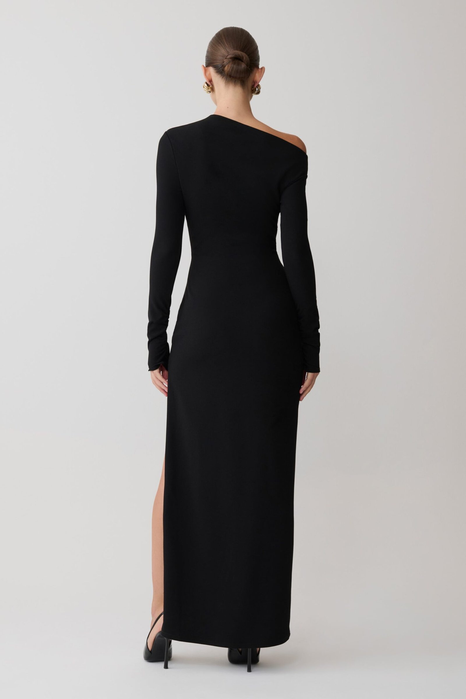 Thalyn Crepe With Split ( Black ) - Image 6