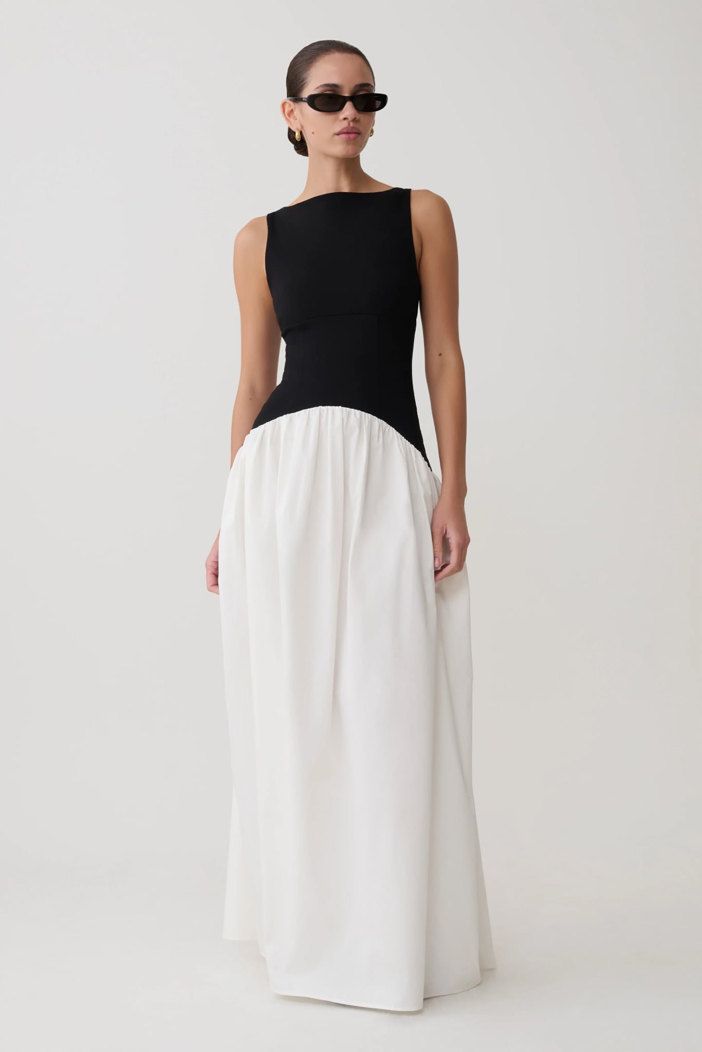 Acacia Contrast Sleeveless Maxi Dress