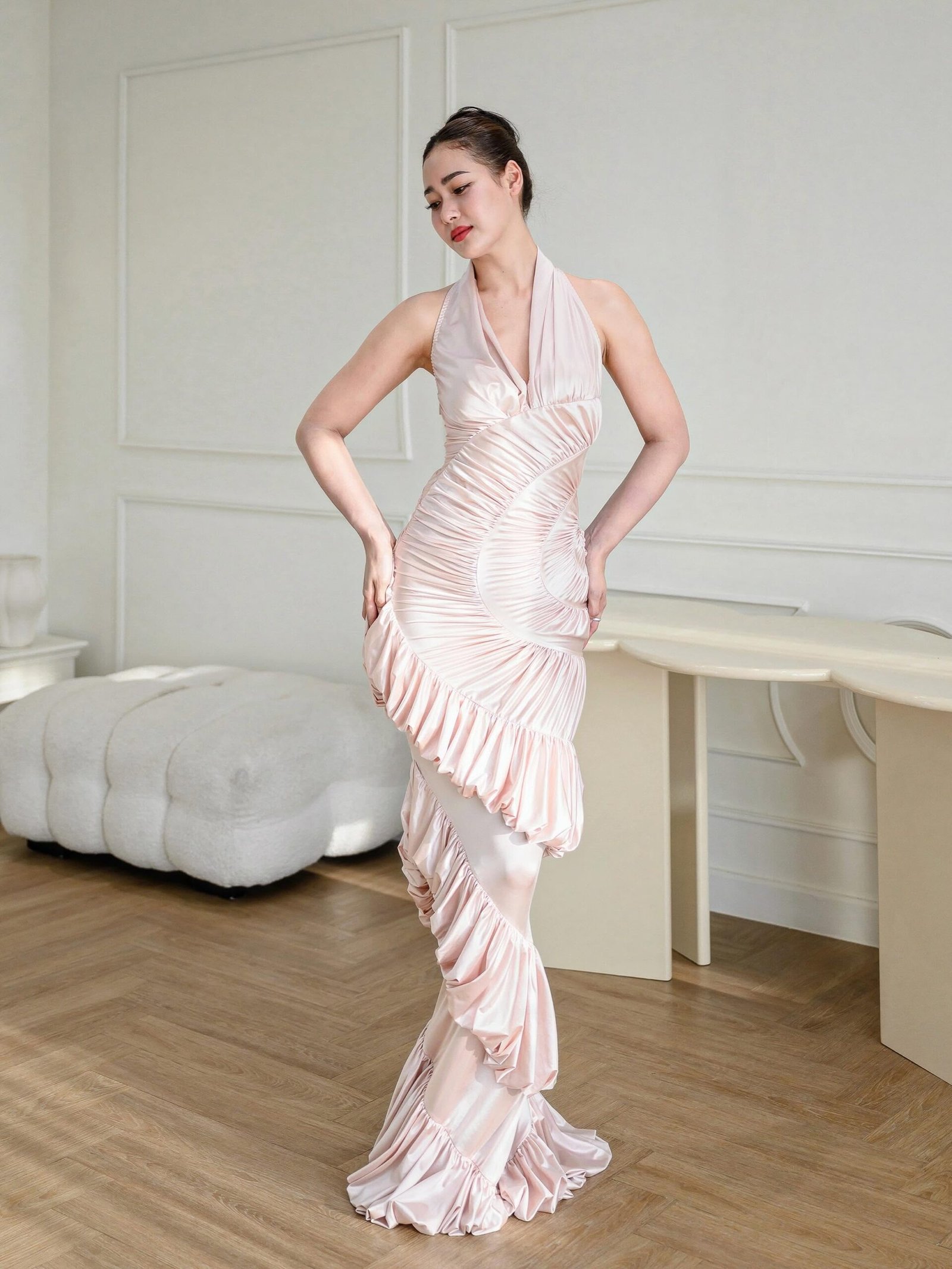 Ammonite Gown (Pink)
