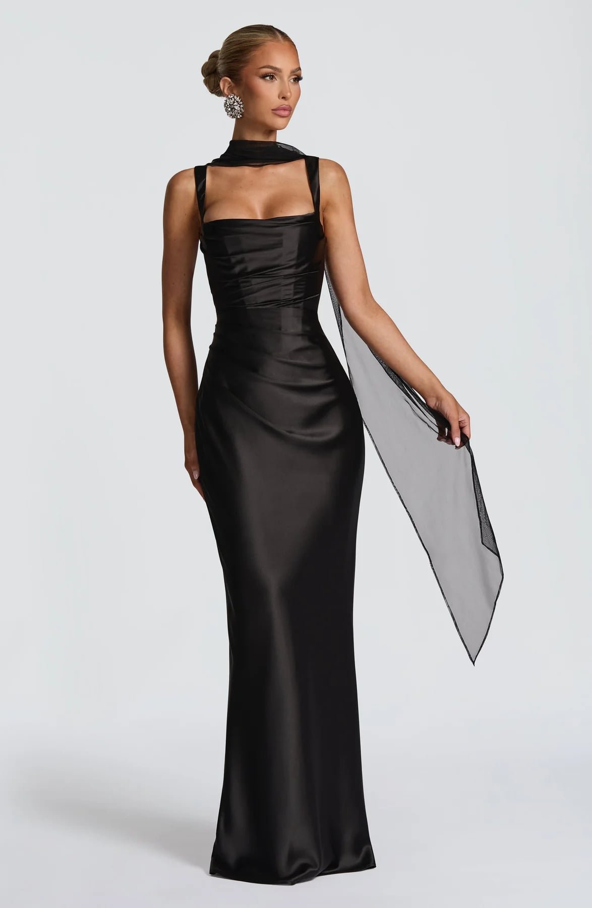 Calanthe Maxi Dress (Black)