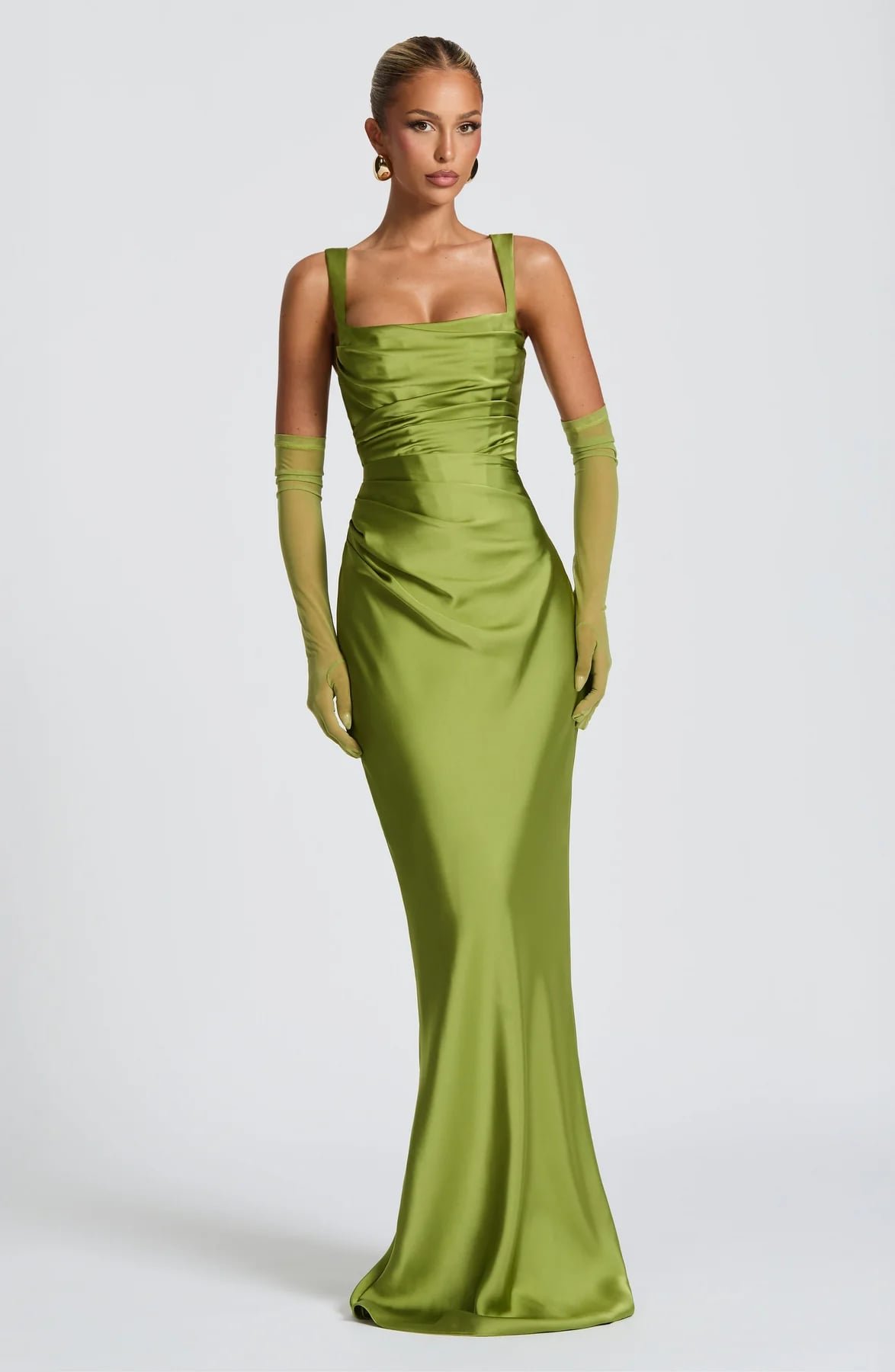 Calanthe Maxi Dress (Olive)