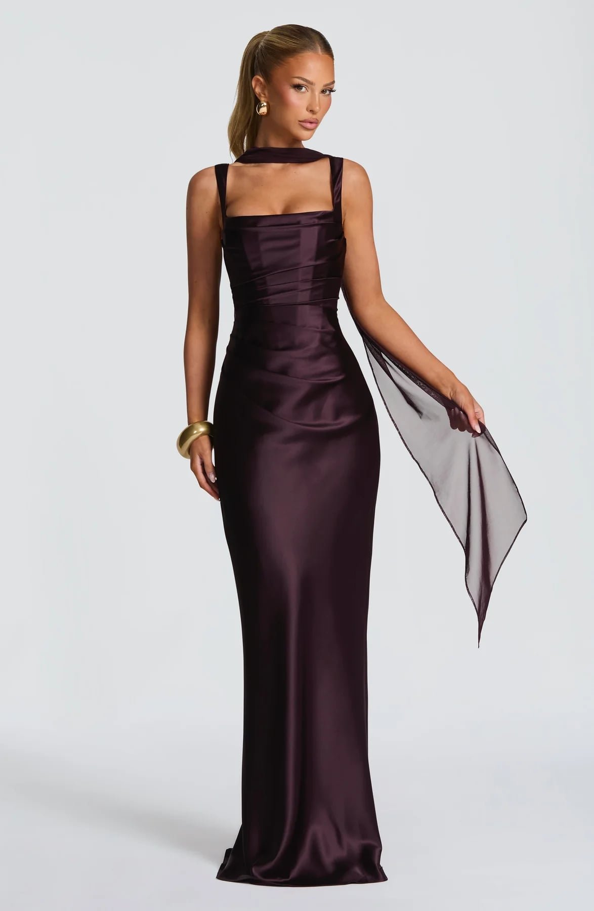Calanthe Maxi Dress (Plum)