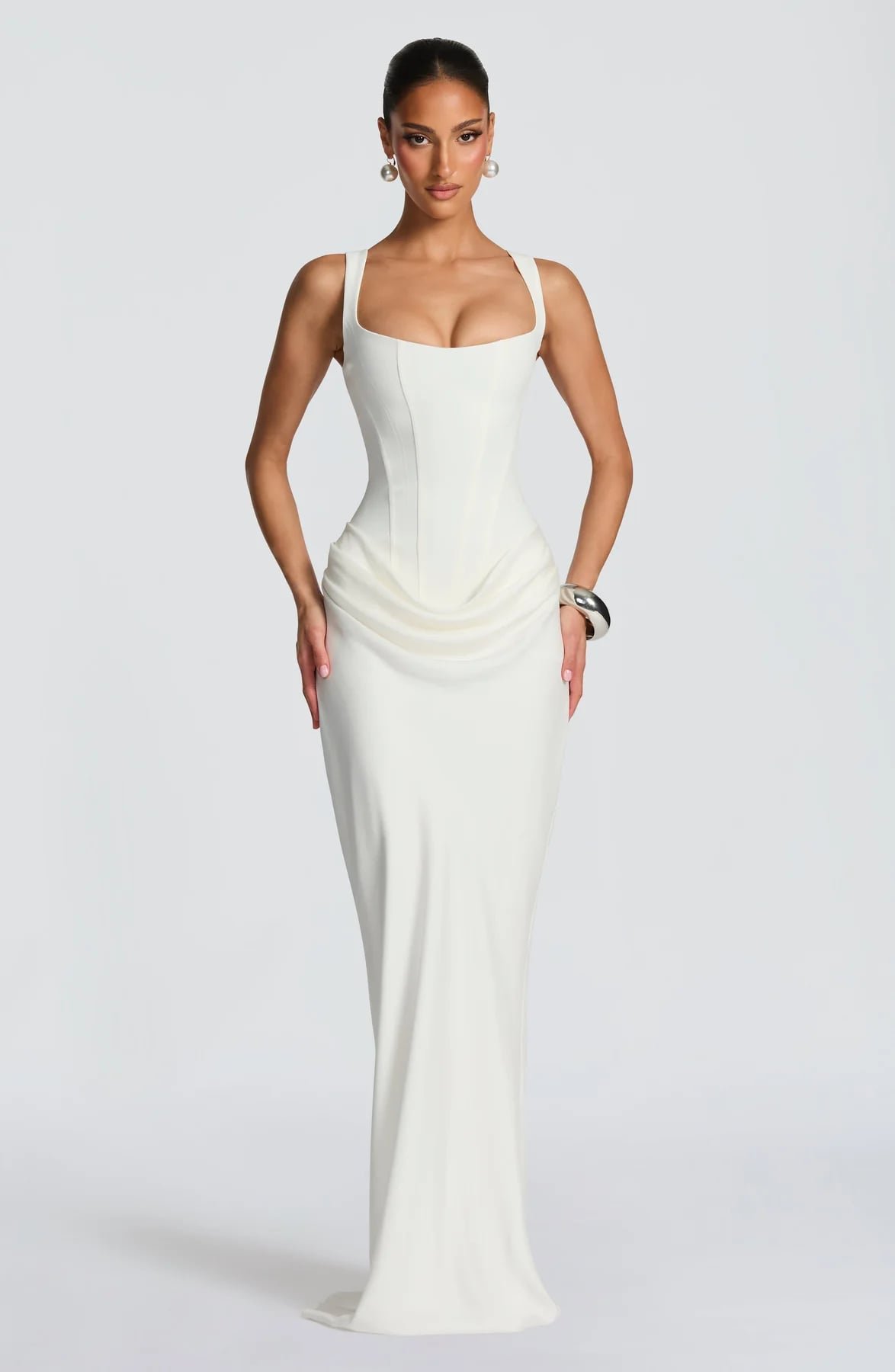 Cornelia Maxi Dress (Ivory)
