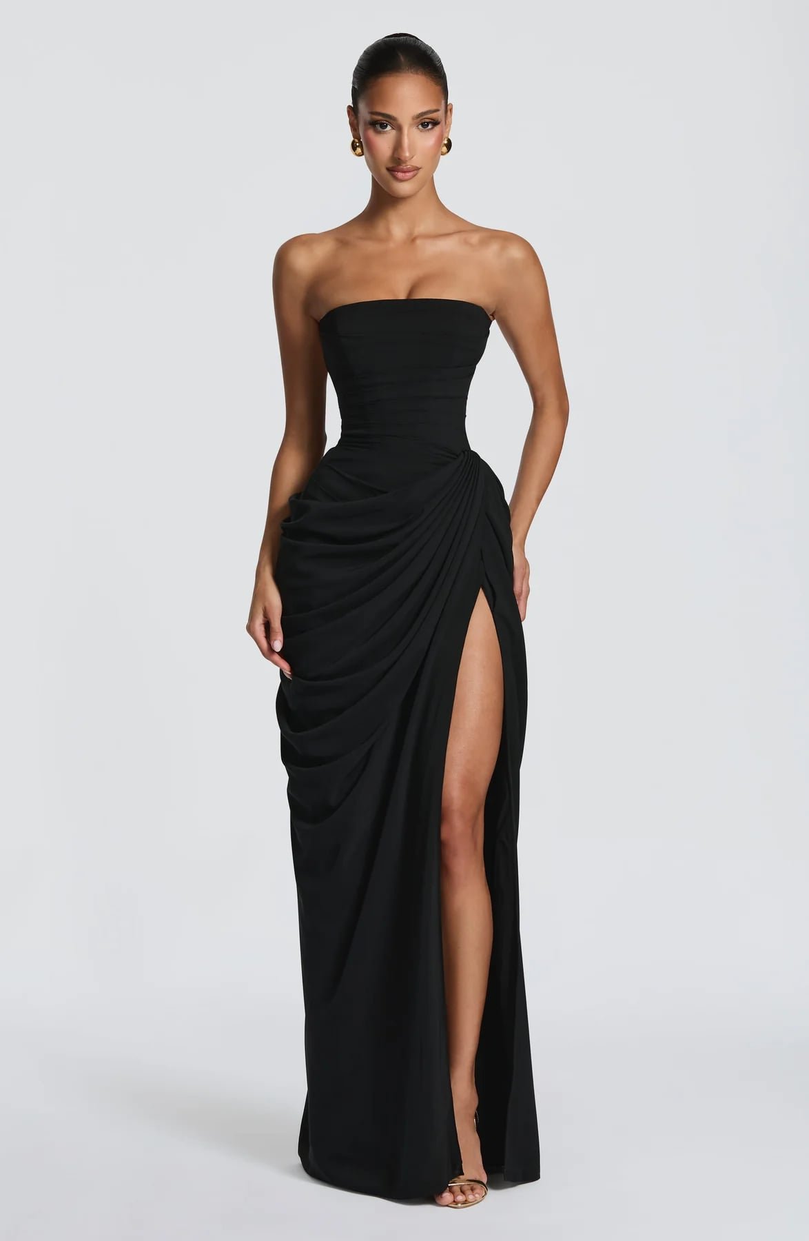 Cyra Maxi Dress (Black)