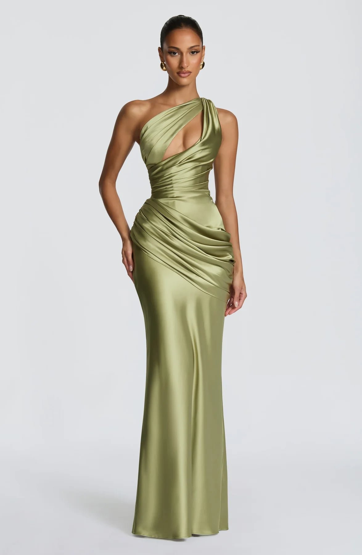 Emina Maxi Dress (Light Olive)