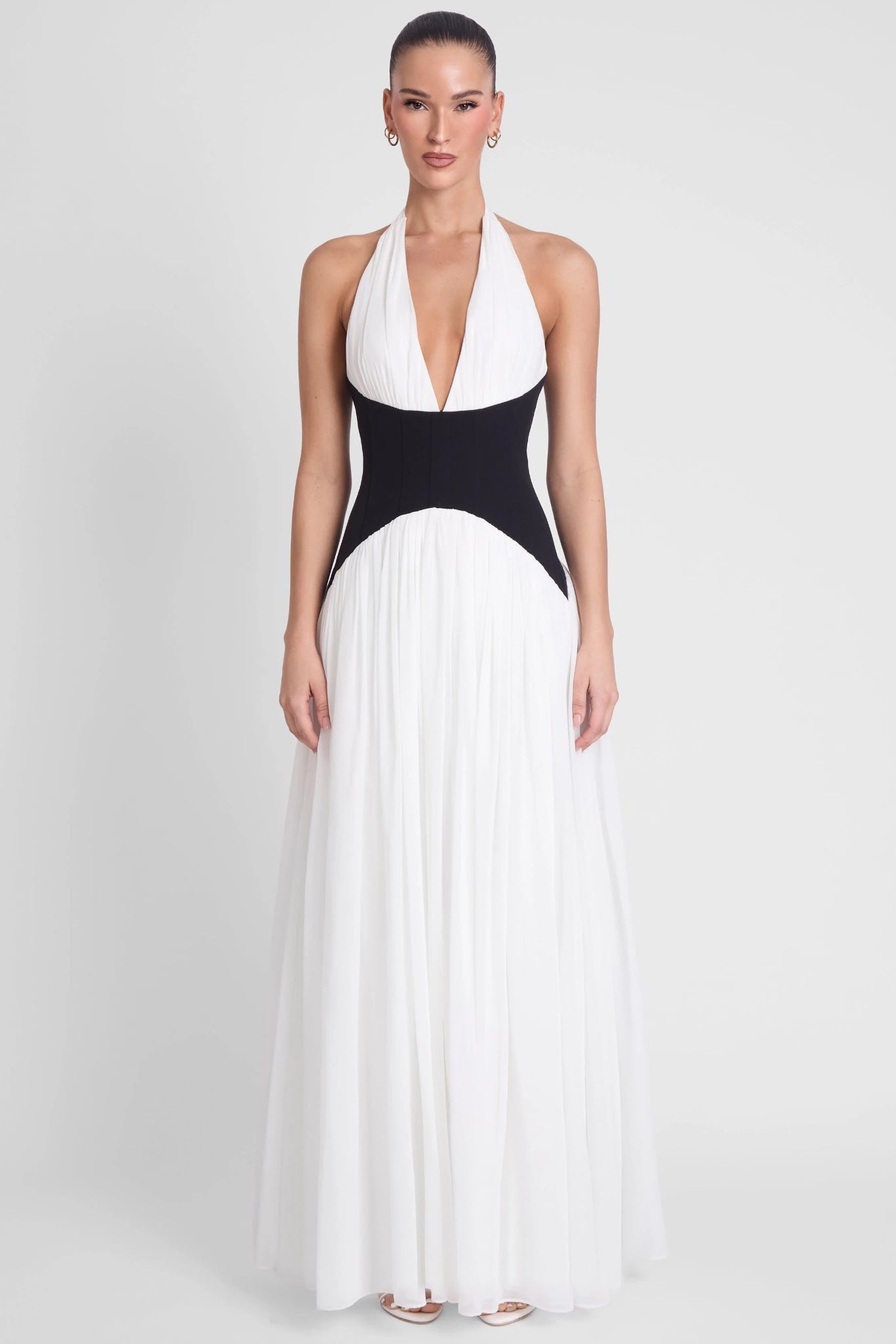 Harlowe Contrast Corset Maxi Dress