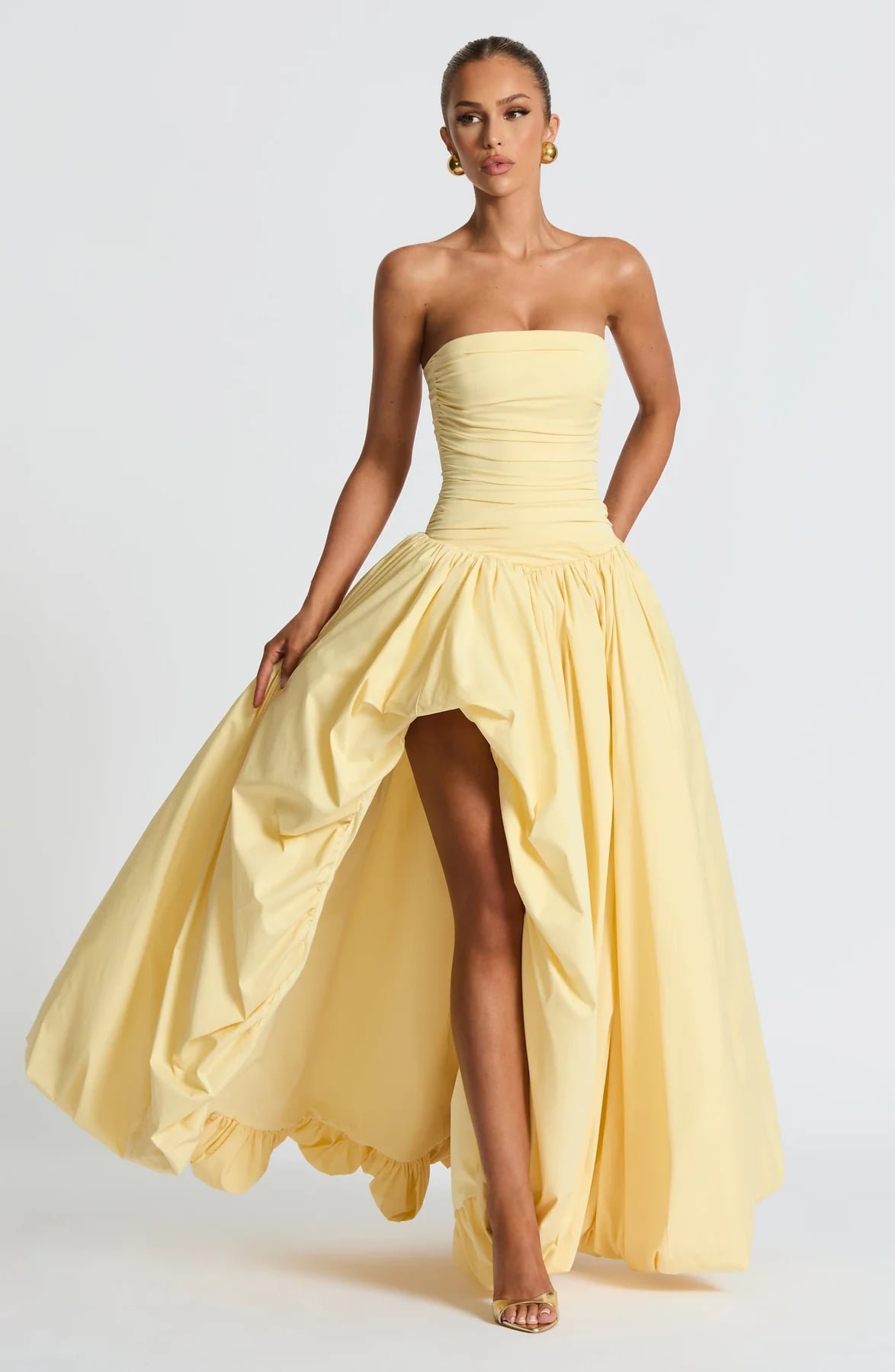Jillian Maxi Dress (Lemon)