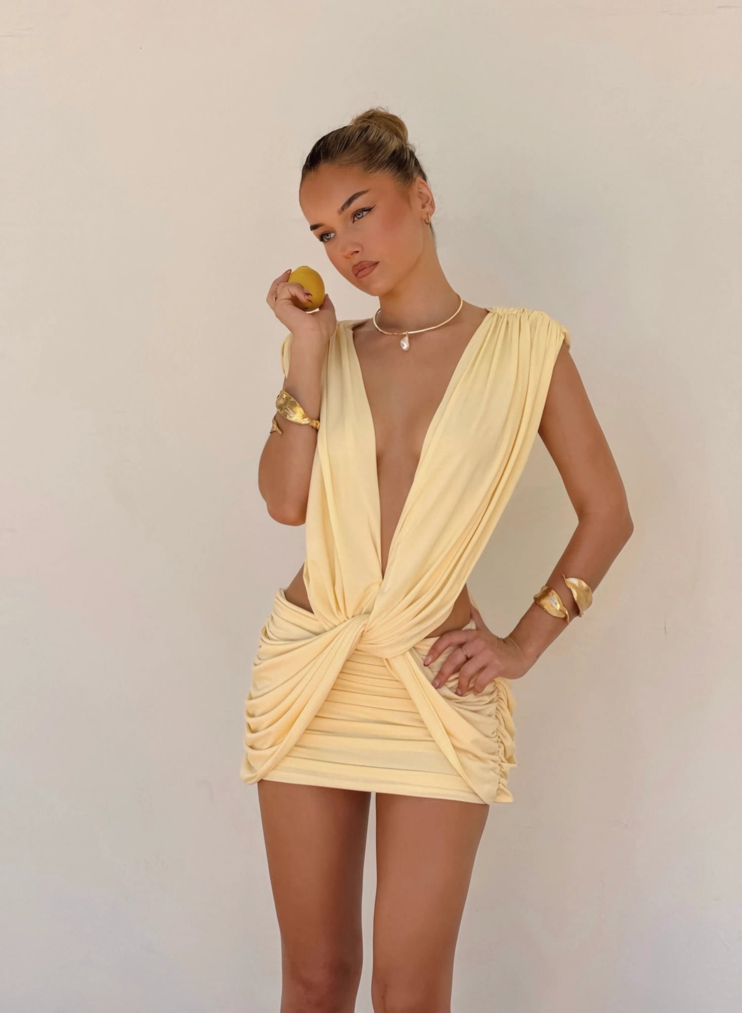 Lilou Dress (Lemon Yellow)
