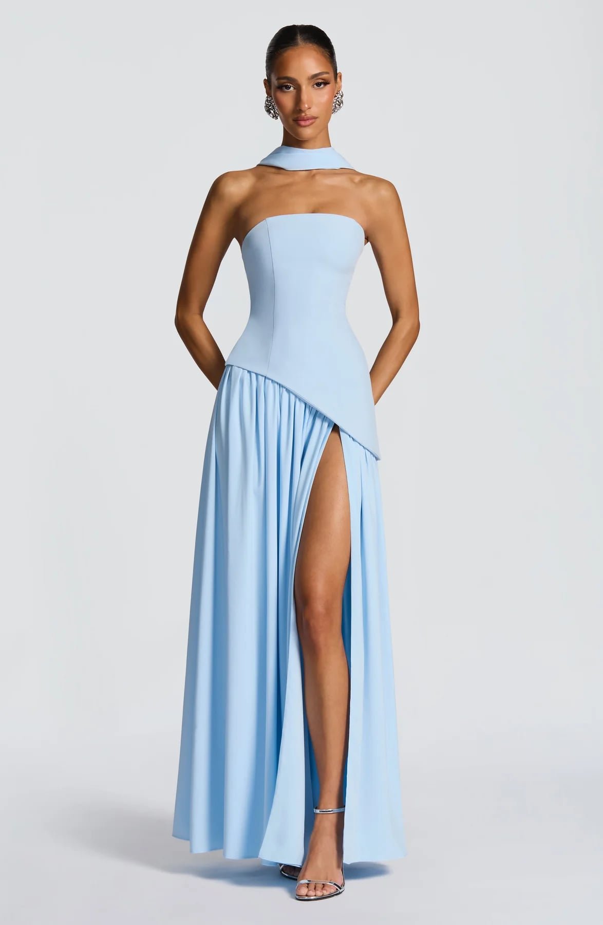 Maliyah Maxi Dress (Baby Blue)