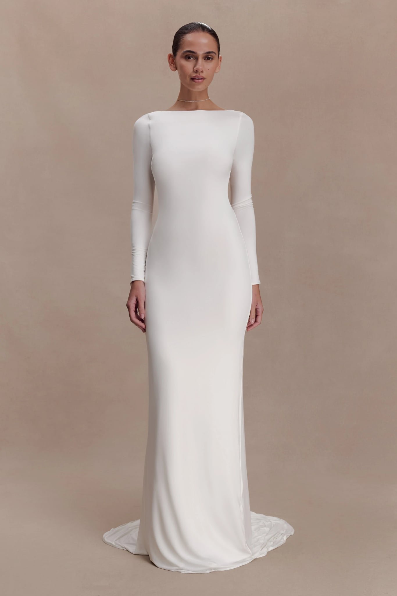Marlene Slinky Low Back Maxi Dress