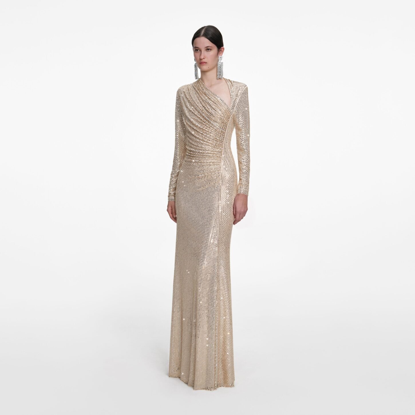 Champagne Rhinestone Drape