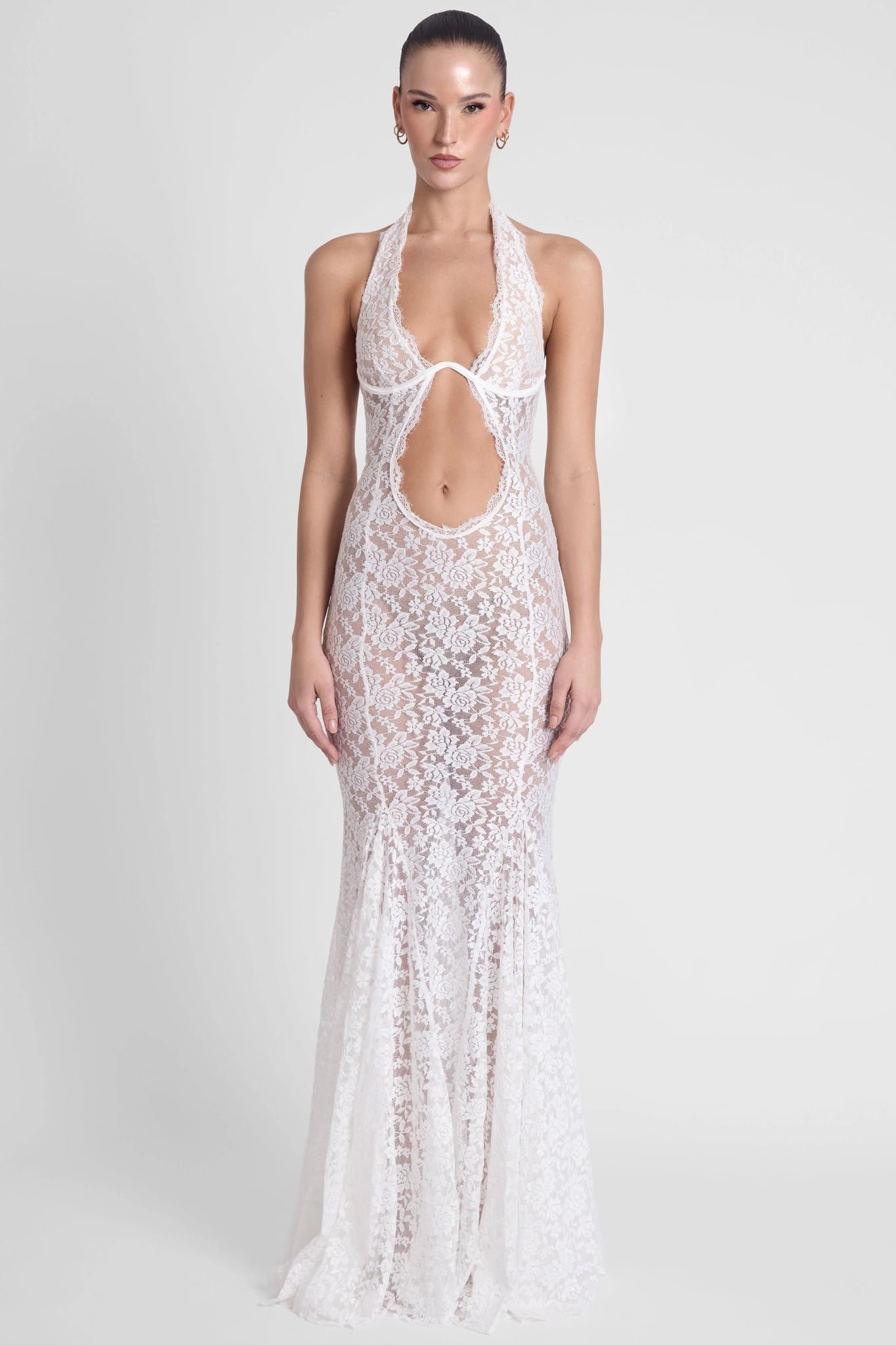 Saltair Lace Bustier Maxi Dress