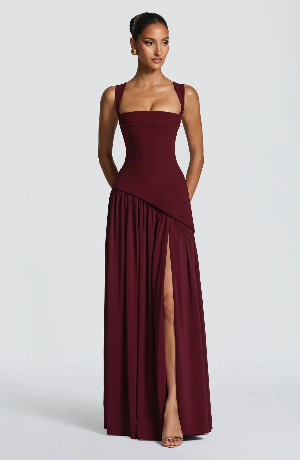 Tullulah Maxi Dress (Cherry Lacquer)