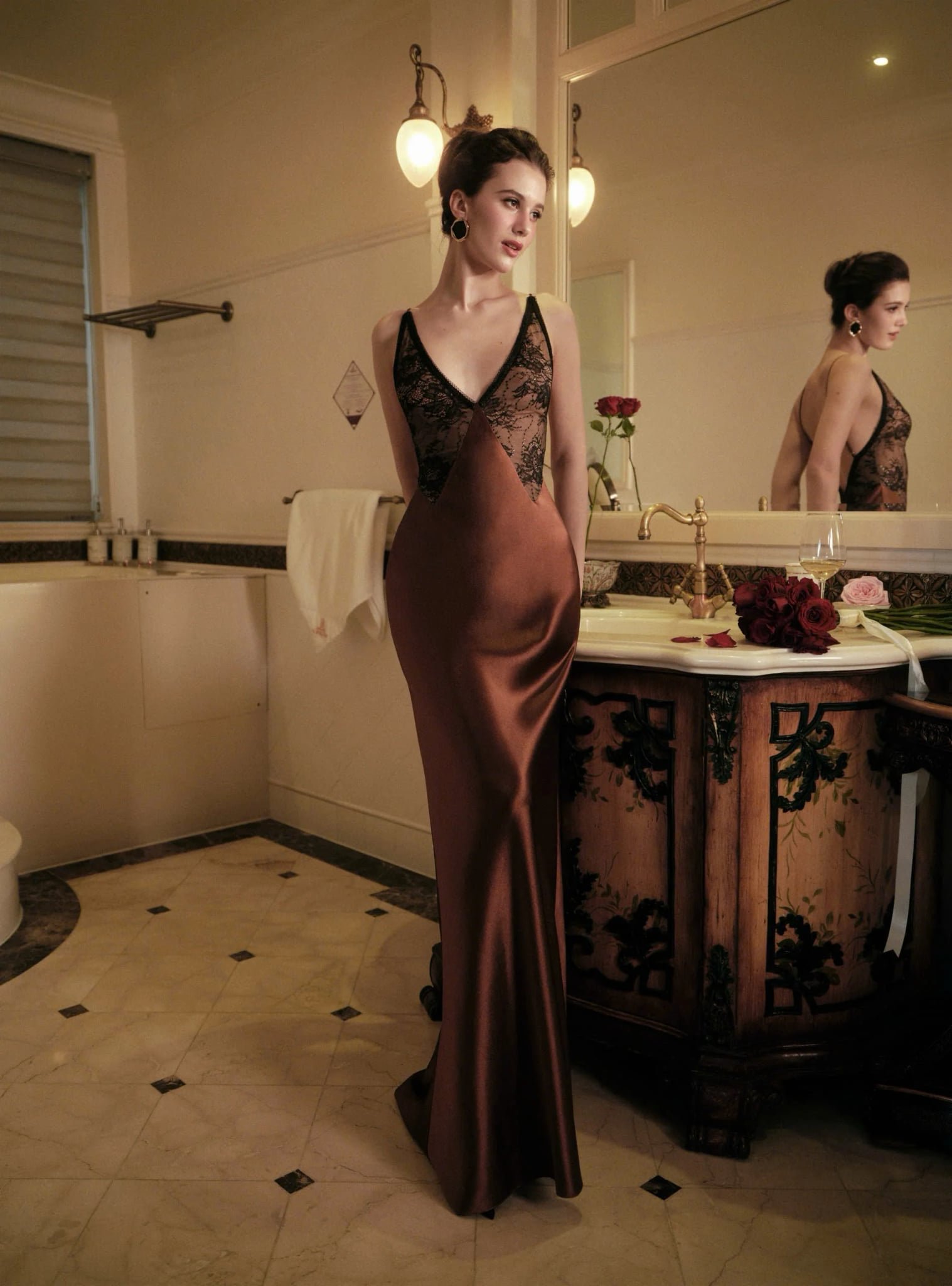 Vespera Dress (Brown)