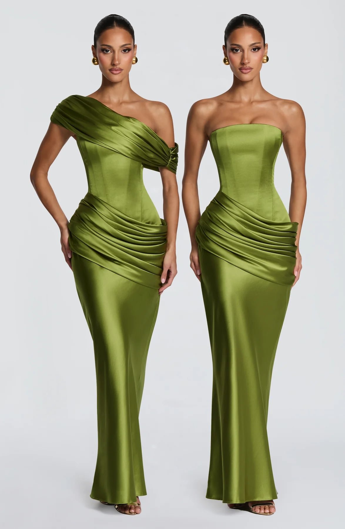 Ella Maxi Dress (Olive)